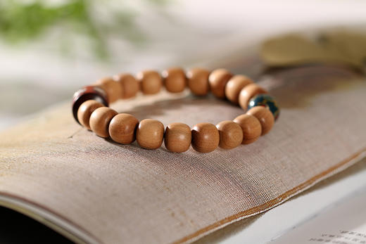 DQ0053°印度老山檀香老珠型手饰手串 商品图2