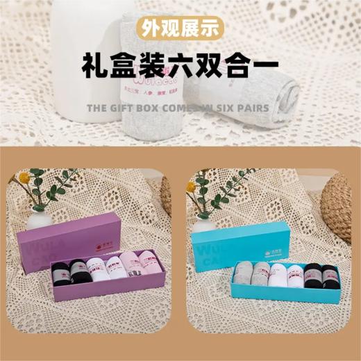 【靰鞡草】抗菌除臭袜（6双/盒） 商品图0