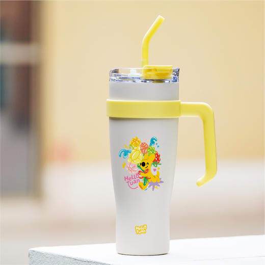 团团大容量吸管保温杯 商品图2