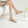 Safiya/索菲娅2024夏季民族风露趾软底两穿沙滩凉鞋 SF42115020 商品缩略图5