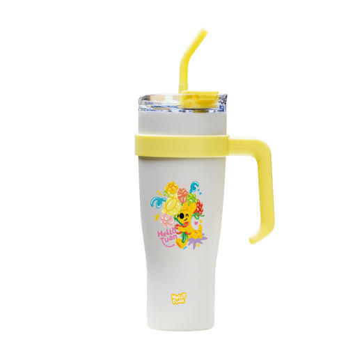 团团大容量吸管保温杯 商品图4