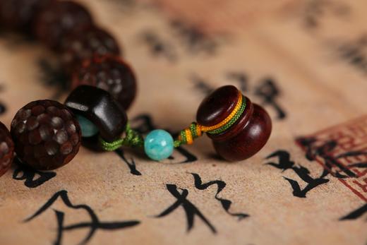 XYZT0397°印度小叶紫檀手串1.2*14 商品图3