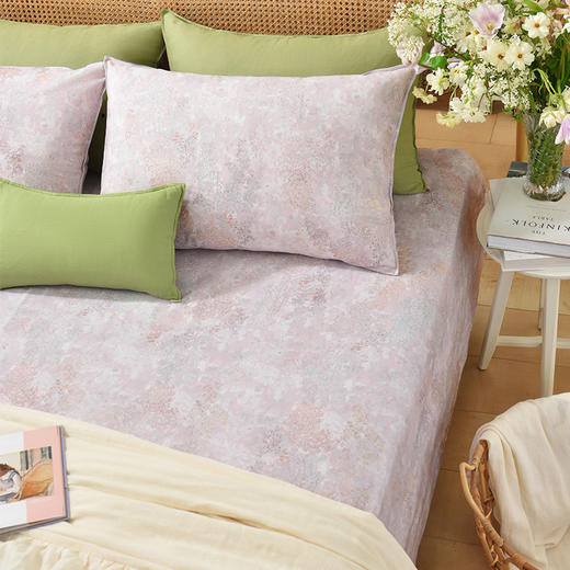 春日写意系列床单枕套床单纯棉100全棉防滑夏季双人定制 商品图2