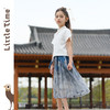 littletime女童新中式水墨字画半身裙夏装新款雪纺轻薄儿童马面裙 商品缩略图4