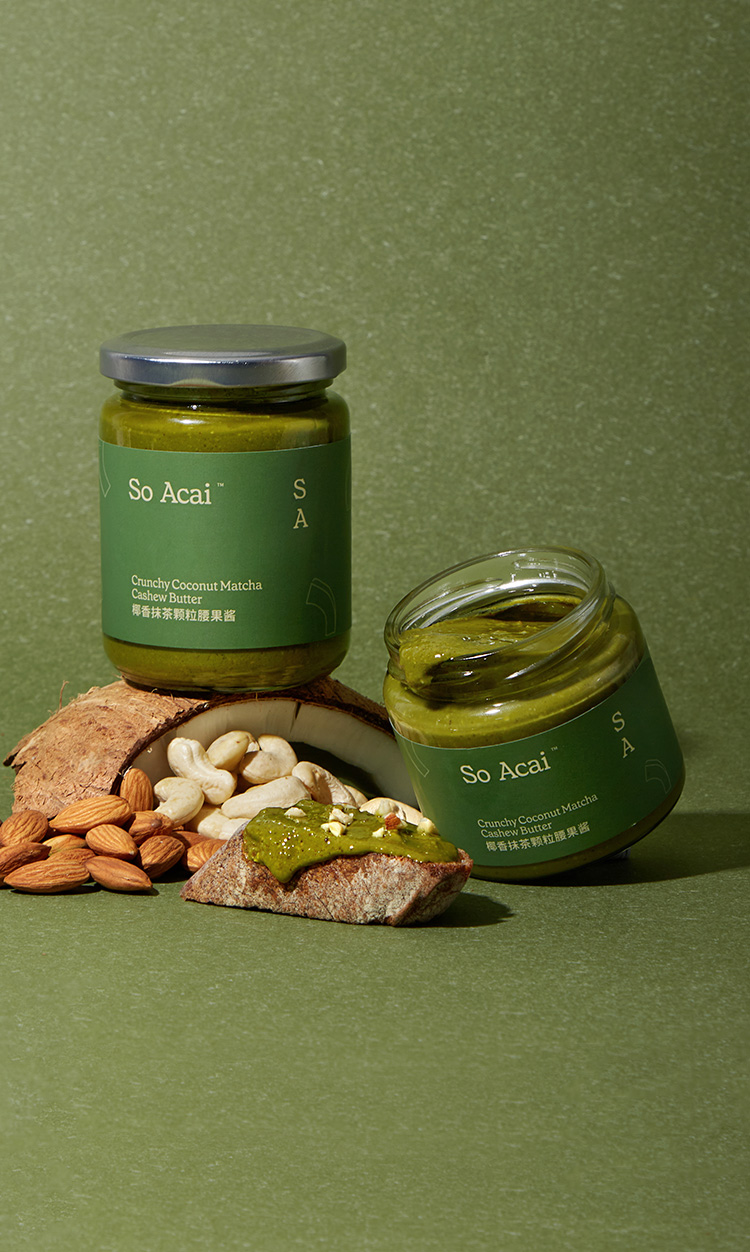 椰香抹茶颗粒腰果酱