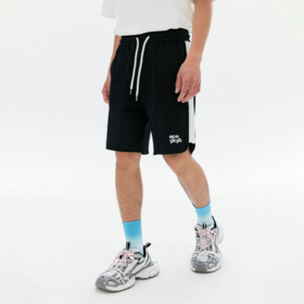 ACEYKYB黄子韬撞色休闲短裤2025夏新款潮牌华夫格美式宽松五分裤