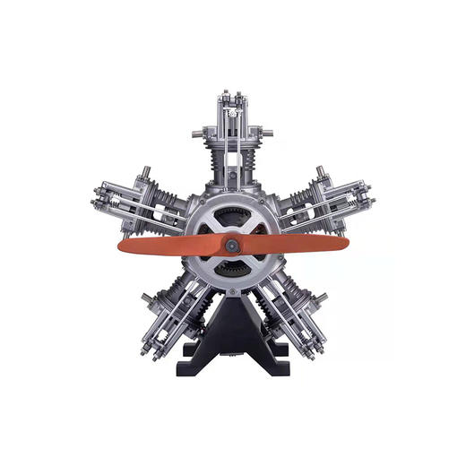 TECHING/土星文化 星型五缸发动机金属拼装模型 商品图0