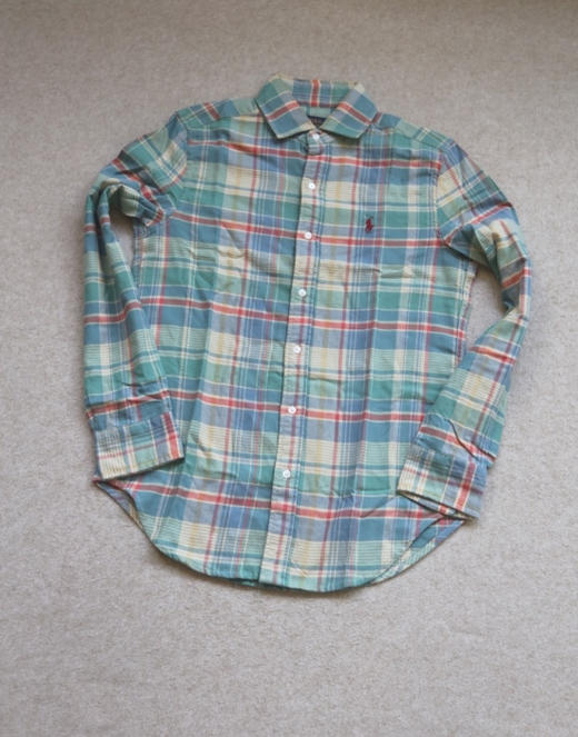 稳稳的 各取所需 哈！女段 RL 软糯薄 水洗法兰绒 收腰款 长袖 衬衫 商品图0