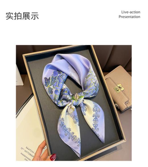🌷 母亲节礼物💥 💥 绝了！！ 这款【BFAG.Profit 桑蚕丝丝巾小方巾】👊送妈妈、婆婆首选！ 高品质绝美丝巾拿捏法式高级感穿搭 商品图2