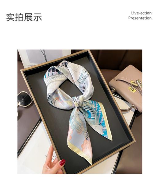 🌷 母亲节礼物💥 💥 绝了！！ 这款【BFAG.Profit 桑蚕丝丝巾小方巾】👊送妈妈、婆婆首选！ 高品质绝美丝巾拿捏法式高级感穿搭 商品图9