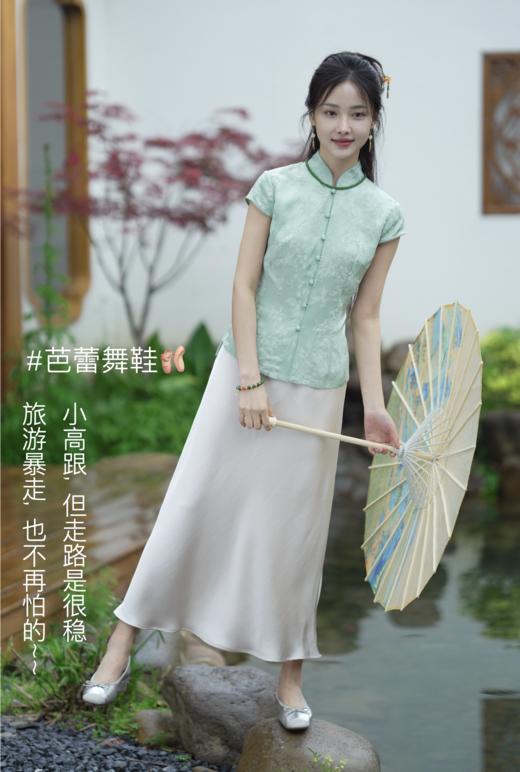 逸红颜小集市#高奢意大利🇮🇹工艺贴膜小羊皮「芭蕾舞」鞋 莹润亮泽的质感绝了! 商品图3