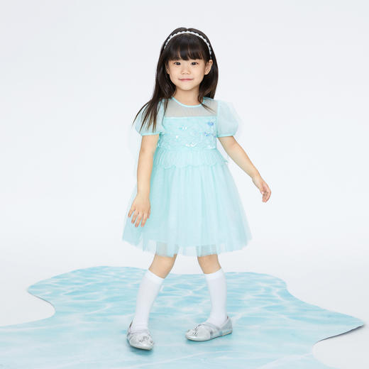 女童蓬蓬网纱公主礼裙裙子夏季新款安奈儿童装实体店同款XG423722 商品图5