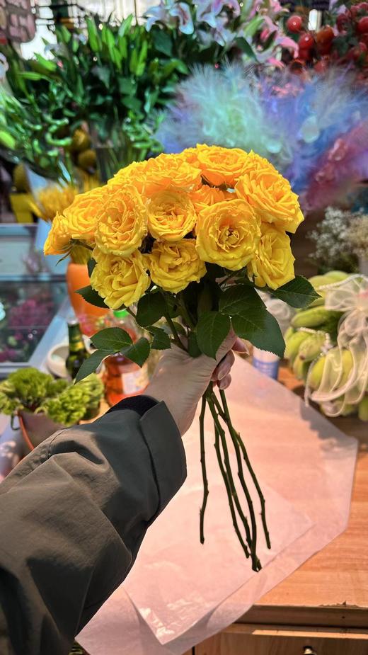 柠檬泡泡多头玫瑰5支 商品图1