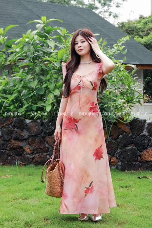 【门店同款】ENJOY夏季南法-C港风油画连衣裙 157467400 商品图6