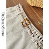 BeQueenStory【海岛日记】百搭气质时尚亚麻皮带休闲裤短裤夏季新款 商品缩略图3