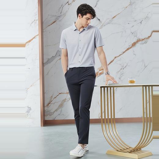 【高端系列】柒牌易打理休闲裤男2024春季新款商务百搭直筒长裤子	126H72530 商品图3