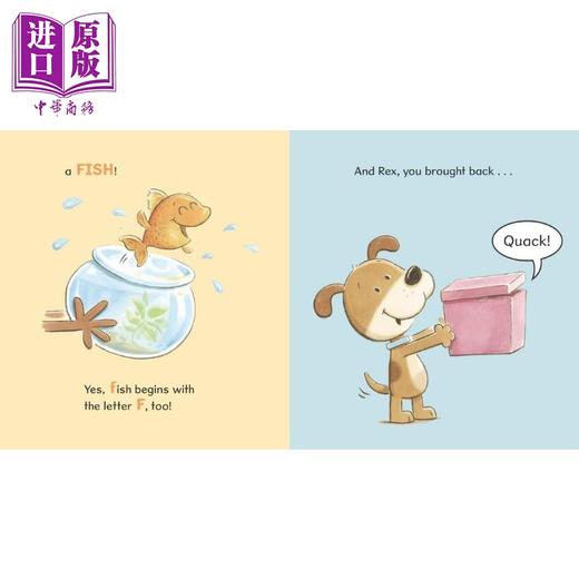 预售 【中商原版】雷克斯的拼词游戏 Go and Get with Rex 英文原版 儿童游戏学习绘本 精装进口 4-8岁 滑稽有趣 引人发笑的读物 商品图2