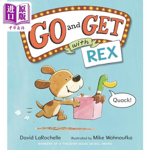 预售 【中商原版】雷克斯的拼词游戏 Go and Get with Rex 英文原版 儿童游戏学习绘本 精装进口 4-8岁 滑稽有趣 引人发笑的读物 商品图0