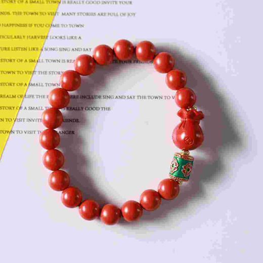 YHZS0095°朱砂小福袋手串0.8*19 商品图0