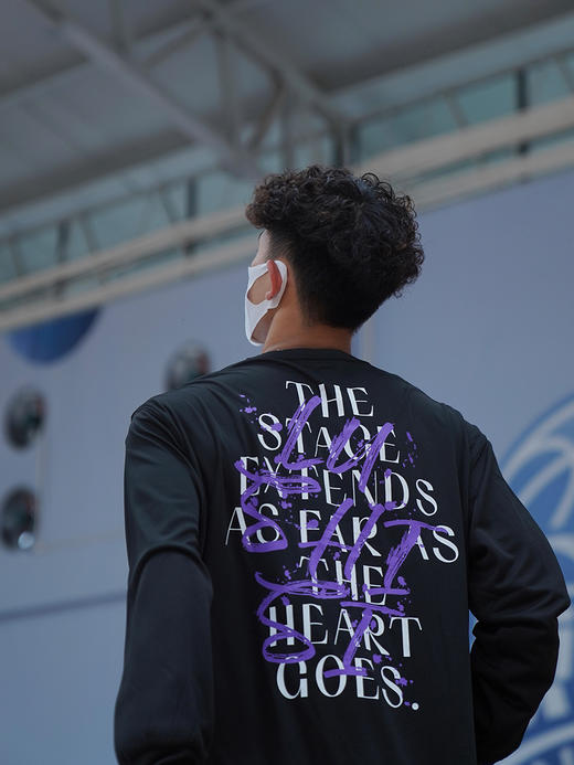 LUSHISI[信仰]美式运动长袖投篮服男圆领t恤篮球训练服宽松跑步服 商品图2