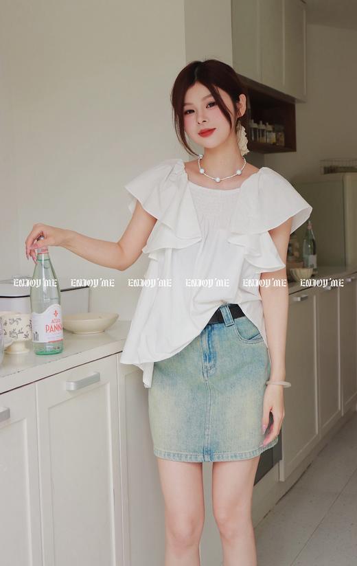 【门店同款】ENJOY夏季复古水洗牛仔短裙 157501292 商品图0