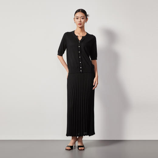 东黎 • 丝绒女士春夏花边领短袖 4067 商品图3