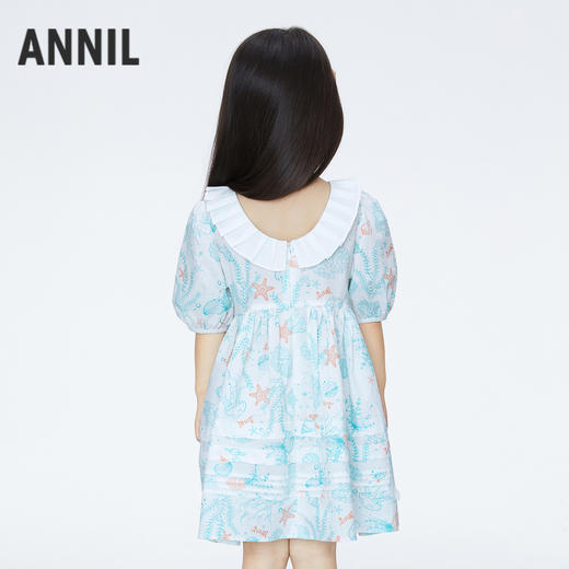 女童海洋风印花连衣裙裙裙子夏季新款安奈儿童装实体店同款XG423726 商品图2