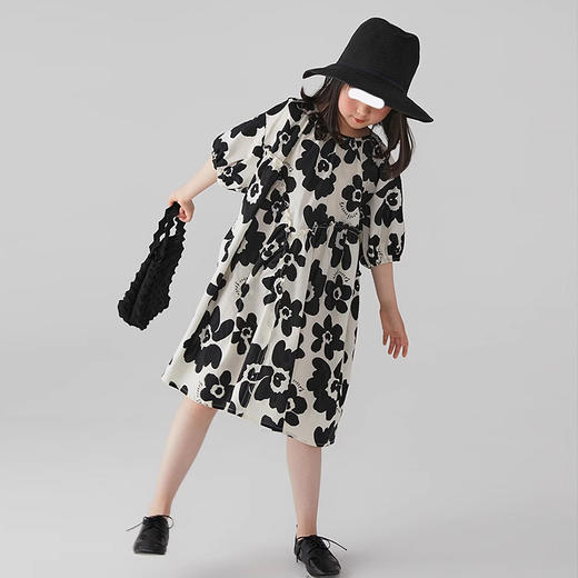 裁缝学苑TQ113 女童短袖连衣裙纸样 儿童新款宽松度假裙子打板版型 商品图3