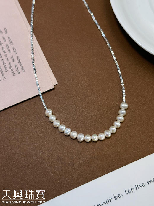 精美珍珠925银项链款三 商品图0