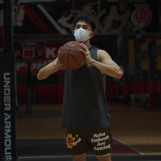 LUSHISI[落日黄昏]印花无袖短袖坎肩背心t恤宽松投篮服篮球运动男 商品图3