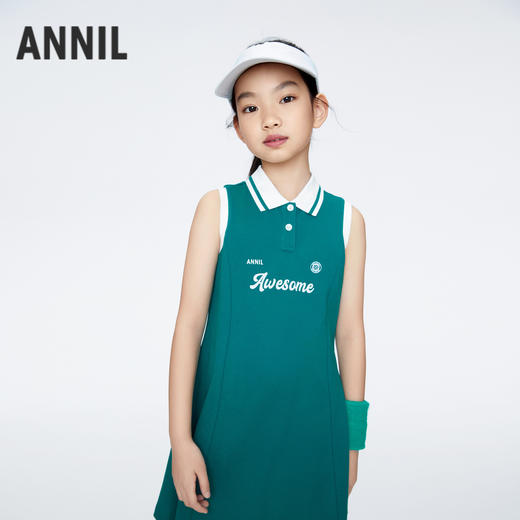 女童凉感POLO裙连衣裙裙子新款安奈儿童装实体店同款AG423790 商品图1