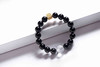 YHYS0006°黑曜石+银镀四方财神珠手串 商品缩略图0