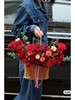 红色康乃馨玫瑰花篮 商品缩略图0