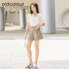 oldcolour夏季新款西装短裤女宽松小个子高腰百搭阔腿裤P23071234 商品缩略图2