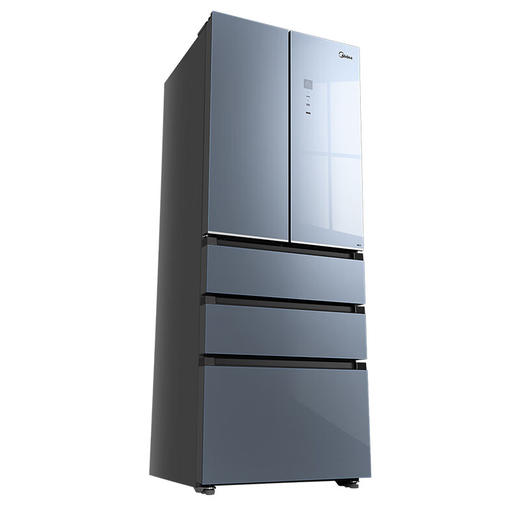 美的（Midea）416升五门法式多门冰箱 精细分储门店同款一级能效变频风冷无霜 BCD-416WFGPZM(Q) 墨兰灰-星烁 商品图1