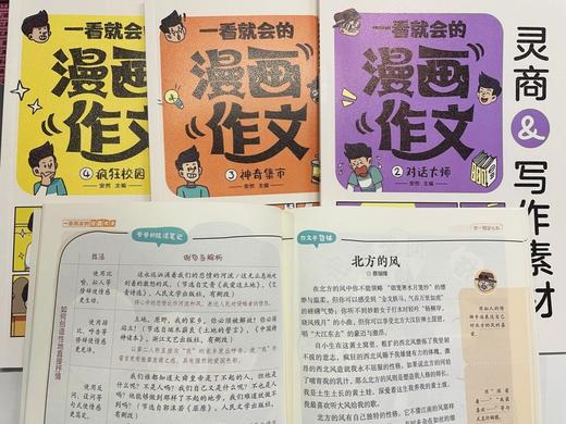 一看就会的漫画作文，4册 商品图5