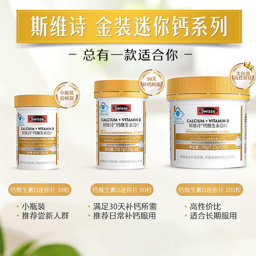 Swisse 钙维生素D片（90片）（新） 商品图5