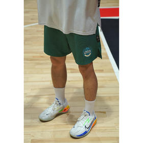 LUSHISI美式休闲宽松运动华夫格短裤男夏季篮球休闲四分裤[丛林]