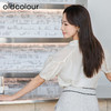 oldcolour夏季新款别致系系带法式短袖雪纺衬衫女P25011550 商品缩略图3