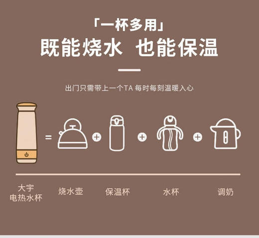大宇便携电热水杯 商品图3
