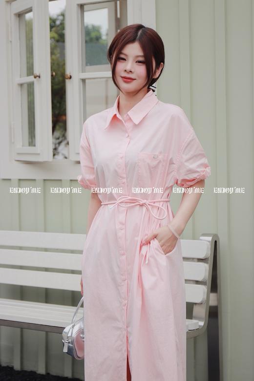 【门店同款】ENJOY2024年夏季系带衬衫连衣裙 157505349 商品图3