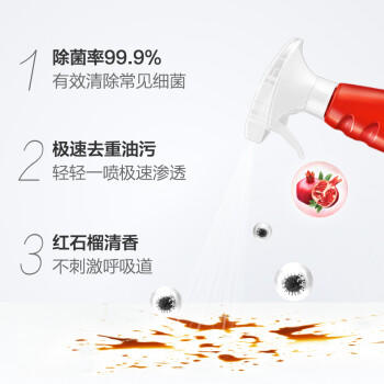 AXE斧头牌红石榴厨房油污净500g*2瓶 油污清洁剂 商品图0