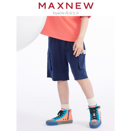 【短裤】 童装工装五分贴袋运动外穿裤 1N2344205 商品图1