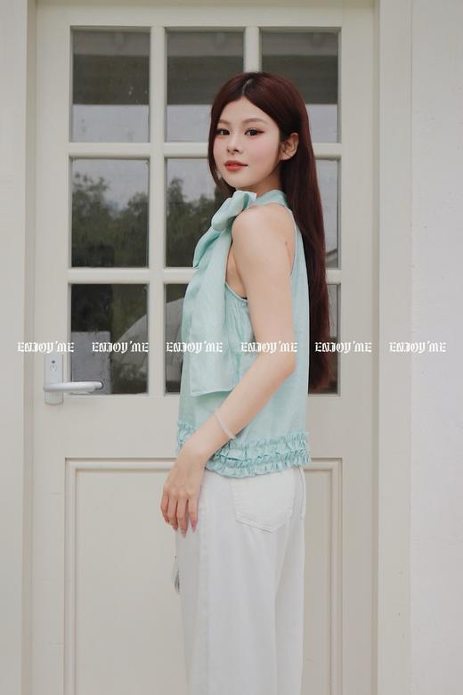 【门店同款】ENJOY夏季浪漫-洋气挂脖绑带上衣 157468242 商品图11