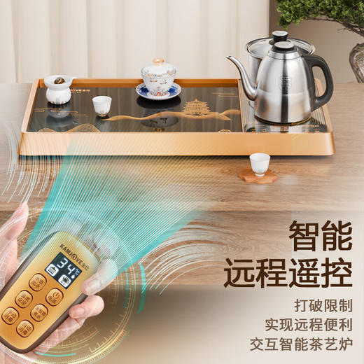 金灶（KAMJOVE）EC-9电热水壶旗舰系列全自动上水遥控涌泉底部上水烧水壶316不锈钢材质  1.2L 商品图1