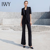 IWY/高端黑色西装套装女总裁西服短袖商务通勤工作服职业微喇裤装232010C1+P3 商品缩略图2