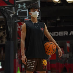 LUSHISI[日落篮球]夏季篮球背心美式运动无袖t恤宽松街头跑步训练