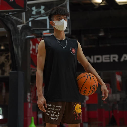 LUSHISI[日落篮球]夏季篮球背心美式运动无袖t恤宽松街头跑步训练 商品图0