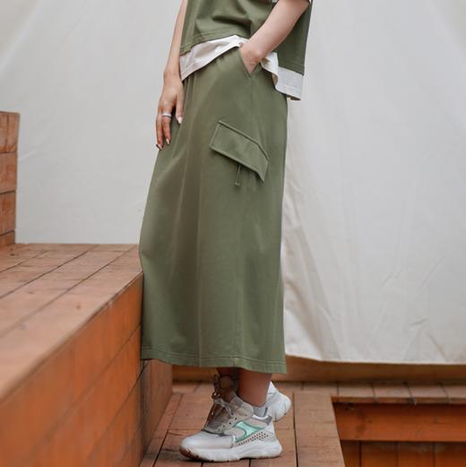 柚丁	工装休闲半身裙9L21Q29266 商品图0