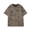 T842夏季新款裂纹印花男士上衣时尚百搭休闲短袖复古宽松圆领T恤 商品缩略图0